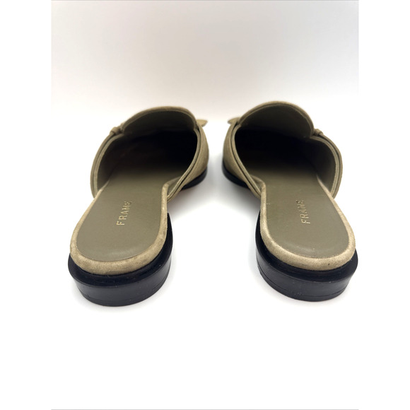 FRAME Le Willoughby Mule In Moss Spanish Leather, Size US Sz 6 - Picture 3 of 13